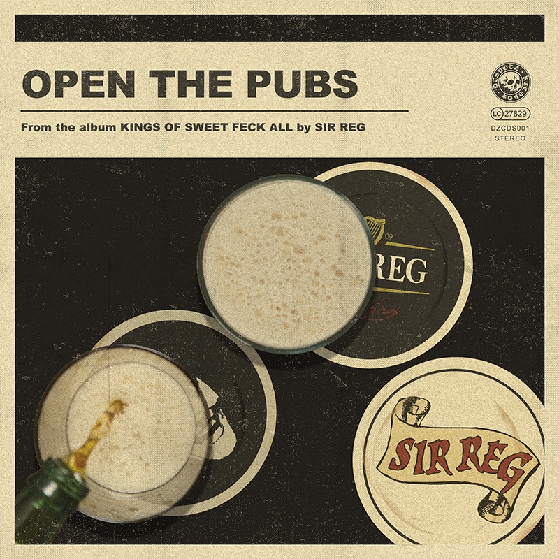 SIR REG open the pubs single cover sml 1