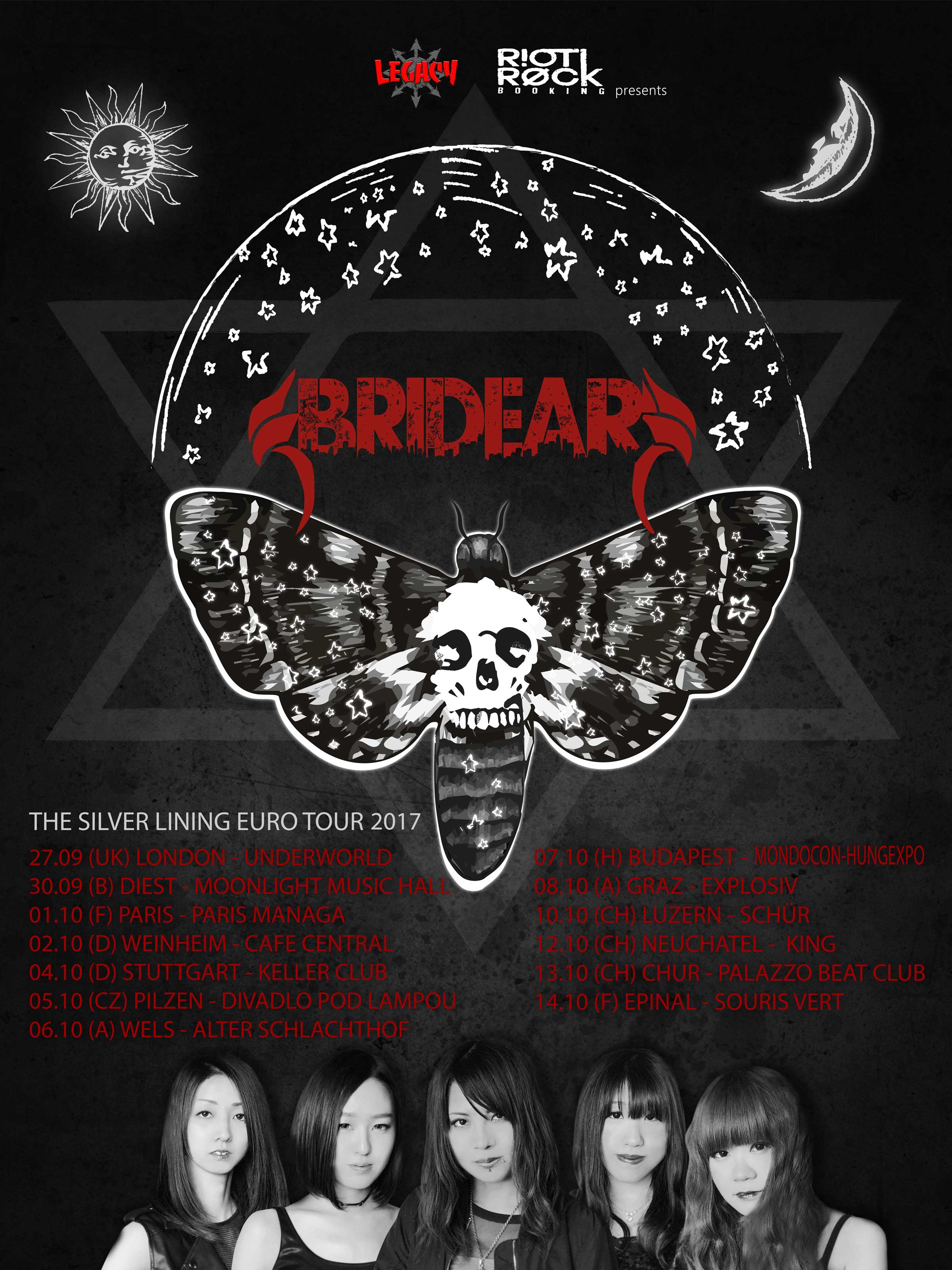 Tourposter Bridear 2017 SOCIALMEDIA LEGACY